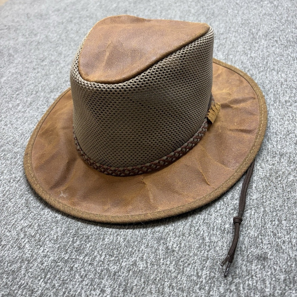 Monterey Bay Breeze Leather Hat XL 7.5-7 5/8 Cooling Golf Outdoor Waterproof USA